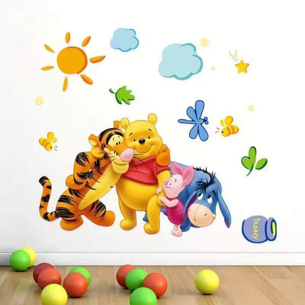 Adesivo de Parede Infantil Ursinho Pooh Encantado