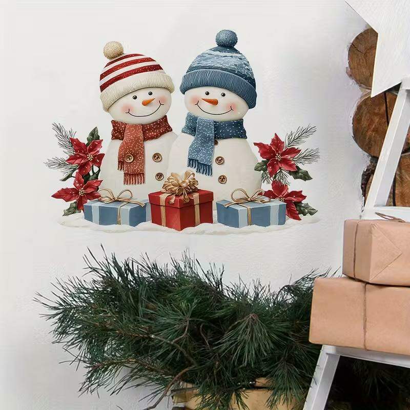 Adesivo de Parede Natalino Bonecos de Neve