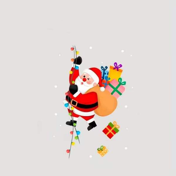 Adesivo de Parede Natalino Papai Noel Aventureiro