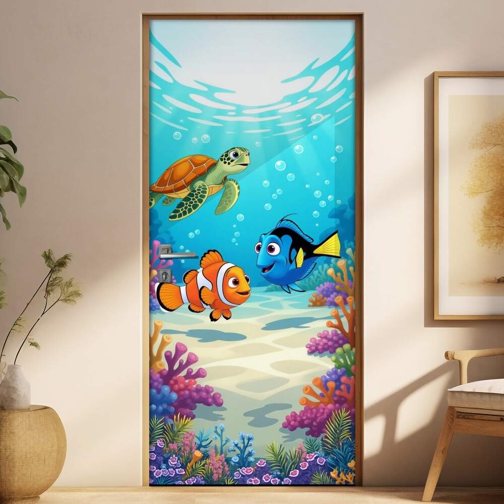 Adesivo de Porta Procurando Nemo