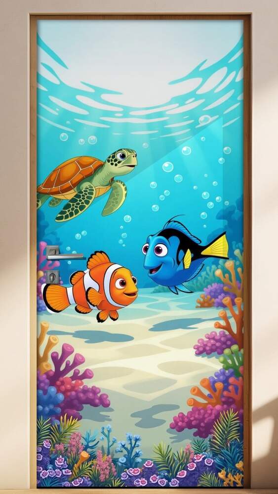 Adesivo de Porta Procurando Nemo