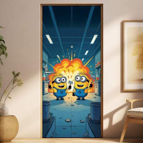 Adesivo de Porta Minions
