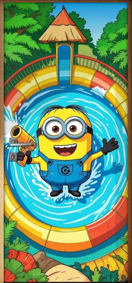 Adesivo de Porta Minions