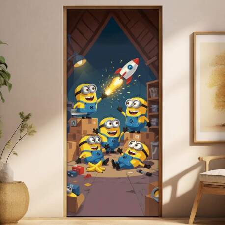 Adesivo de Porta Minions