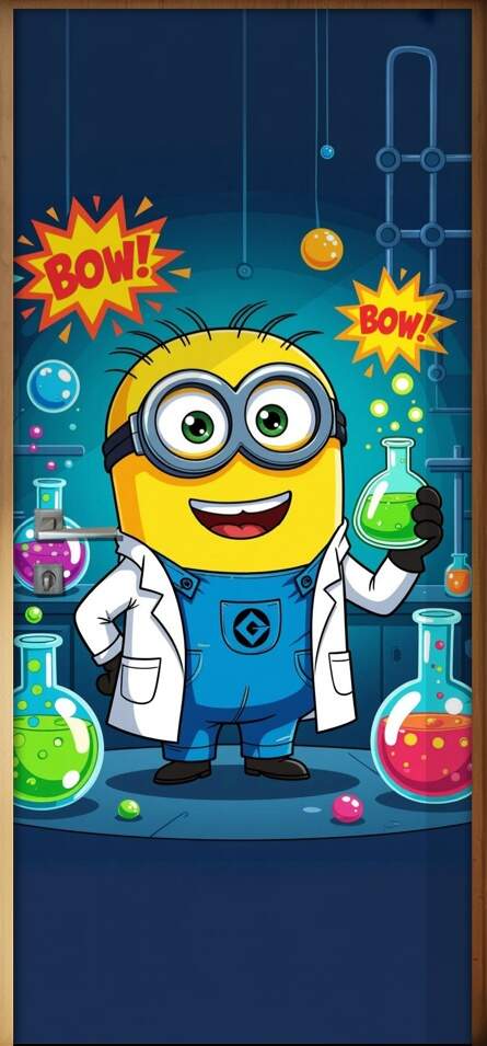 Adesivo de Porta Minions