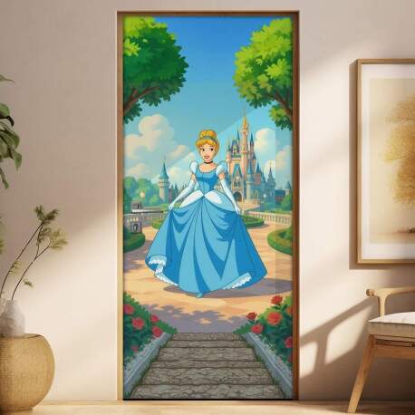 Adesivo de Porta Cinderela