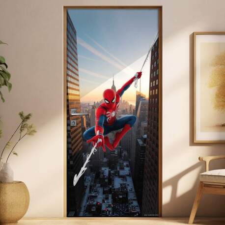 Adesivo de Porta Homem Aranha
