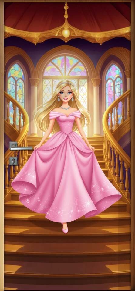 Adesivo de Porta Barbie