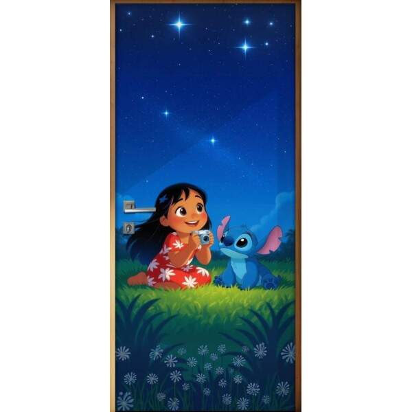 Adesivo de Porta Lilo & Stitch