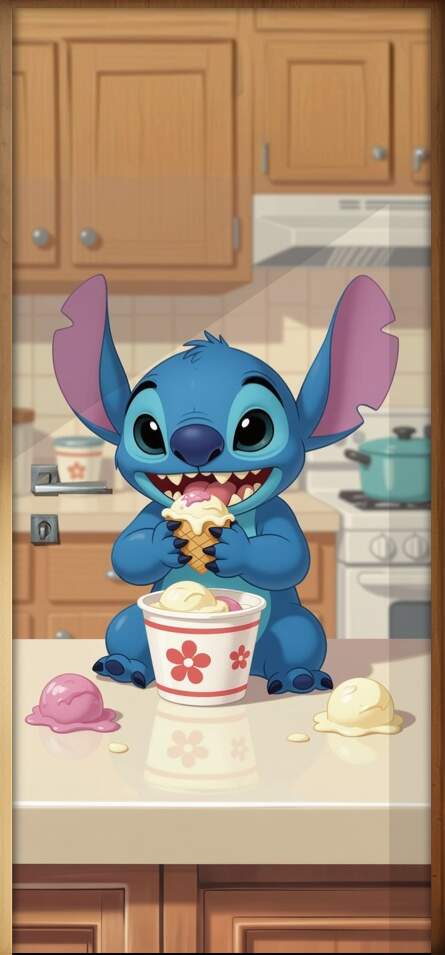 Adesivo de Porta Lilo & Stitch