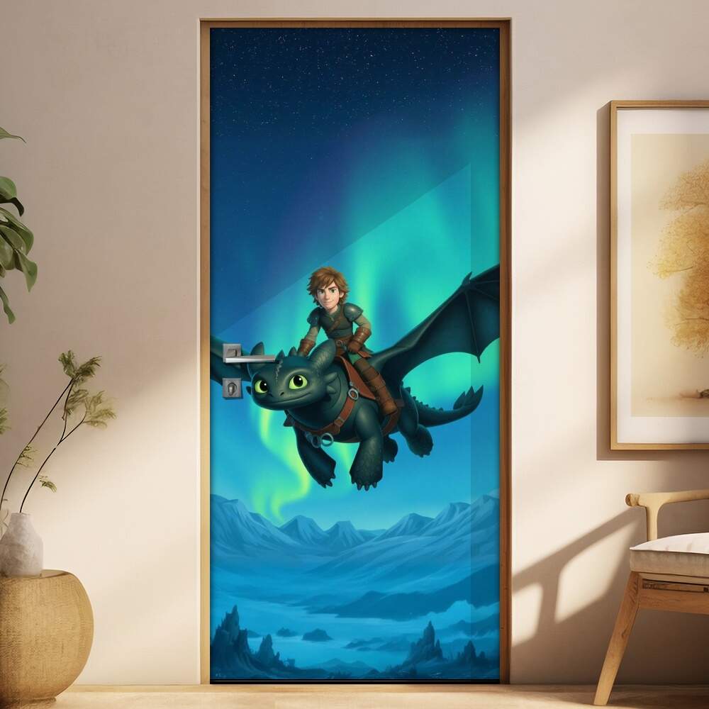 Adesivo de Porta Como Treinar o Seu Drago