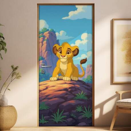 Adesivo de Porta Rei leo