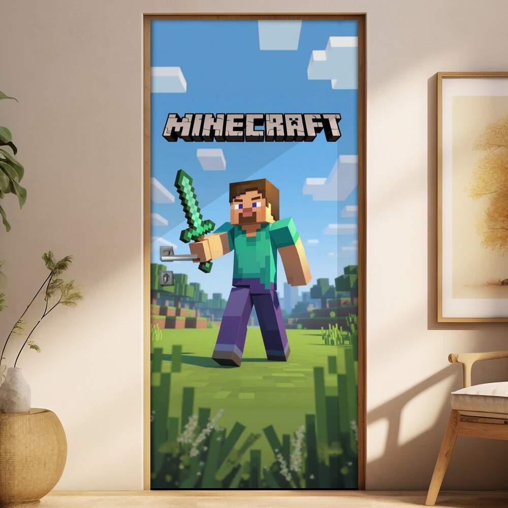 Adesivo de Porta Minecraft