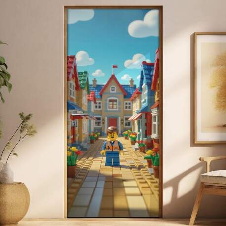 Adesivo de Porta Lego