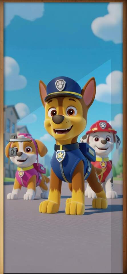Adesivo de Porta Patrulha Canina
