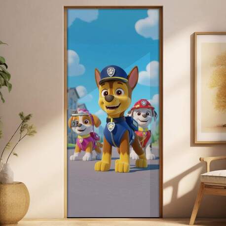 Adesivo de Porta Patrulha Canina
