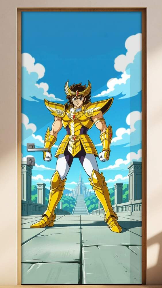 Adesivo de Porta Cavaleiros do Zod�acos