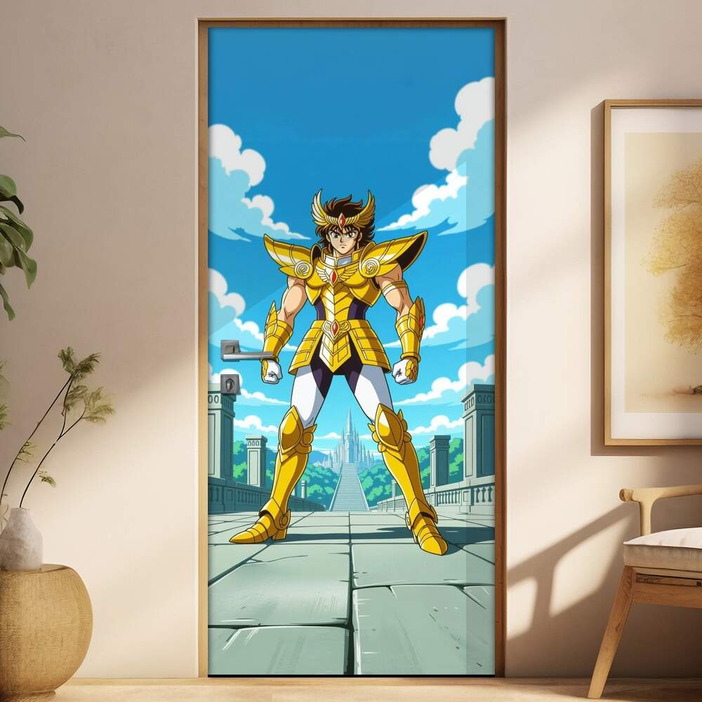 Adesivo de Porta Cavaleiros do Zodacos