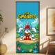 Adesivo de Porta Os Smurfs