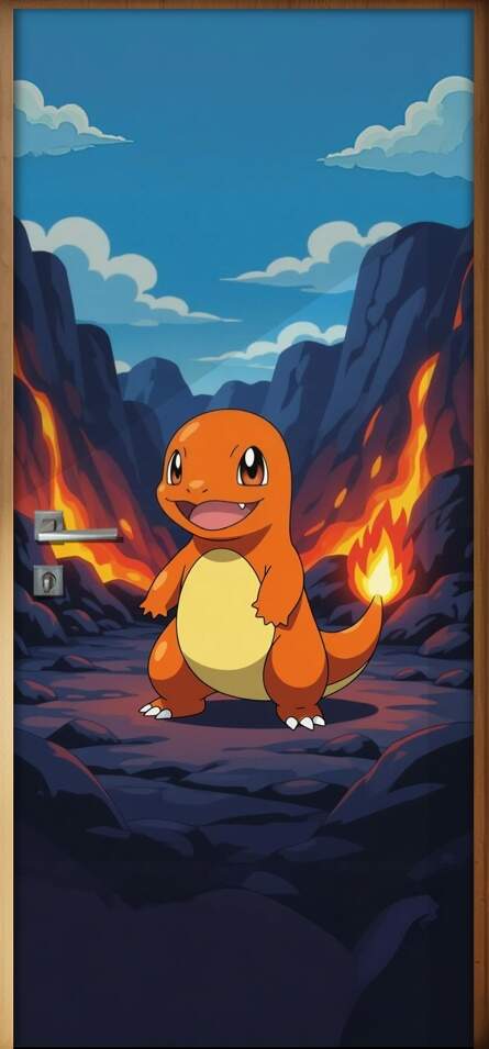 Adesivo de Porta Pokemon