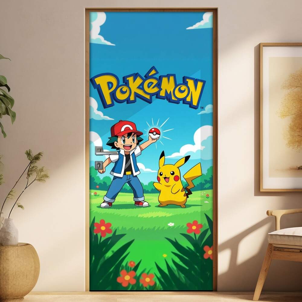 Adesivo de Porta Pokemon