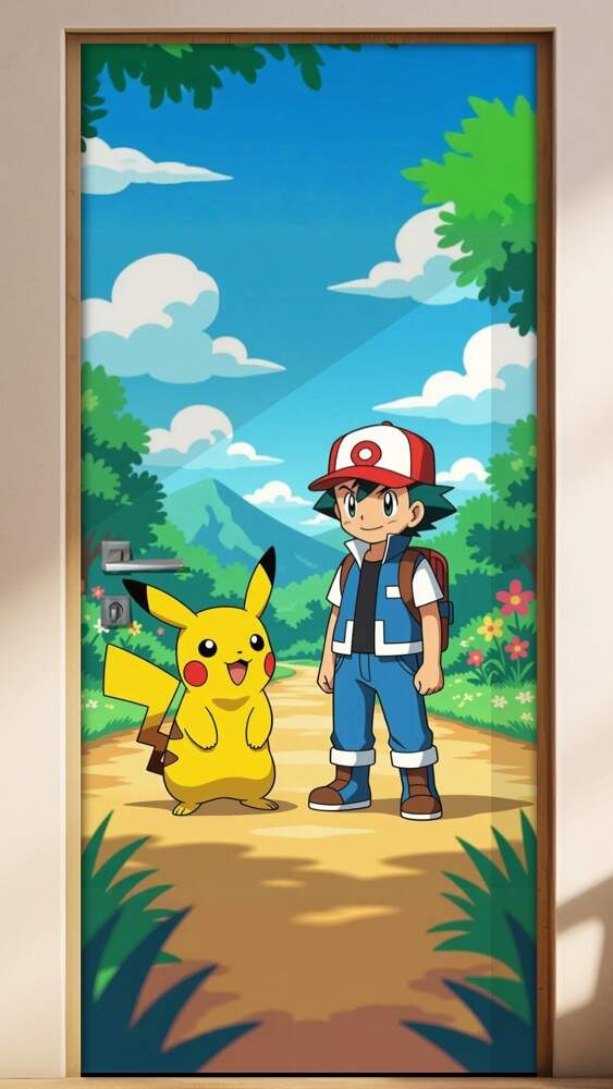 Adesivo de Porta Pokemon