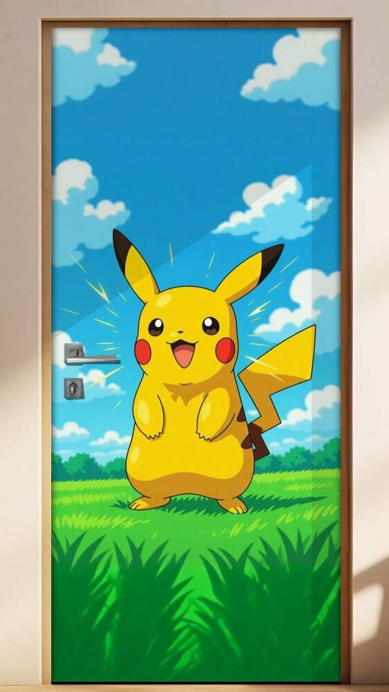 Adesivo de Porta Pokemon