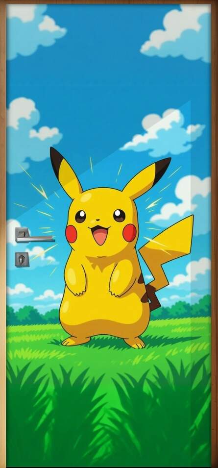 Adesivo de Porta Pokemon