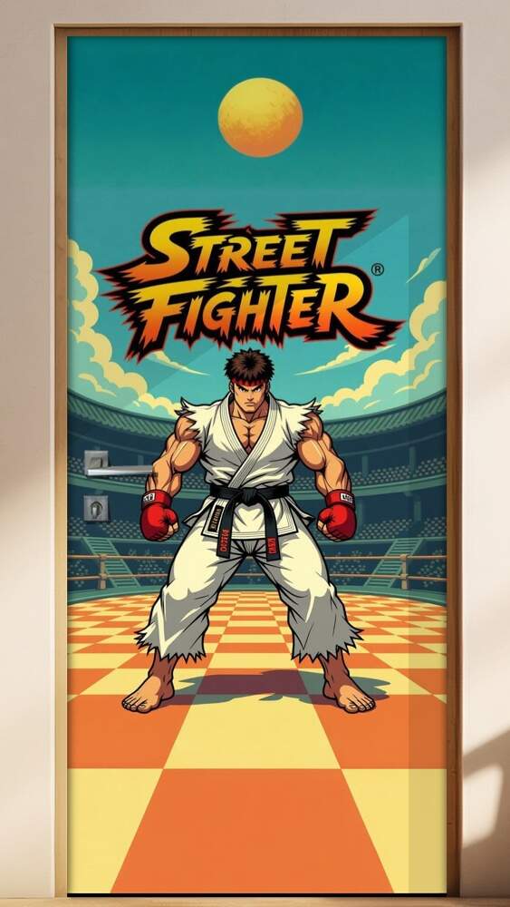 Adesivo de Porta Street Fighter