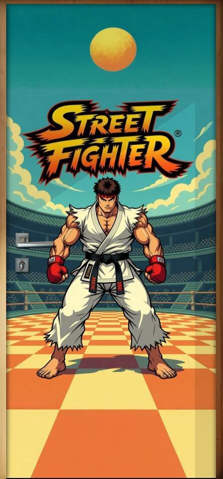 Adesivo de Porta Street Fighter