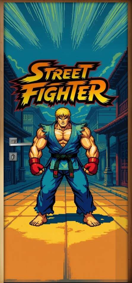 Adesivo de Porta Street Fighter