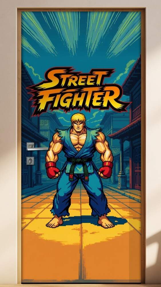Adesivo de Porta Street Fighter