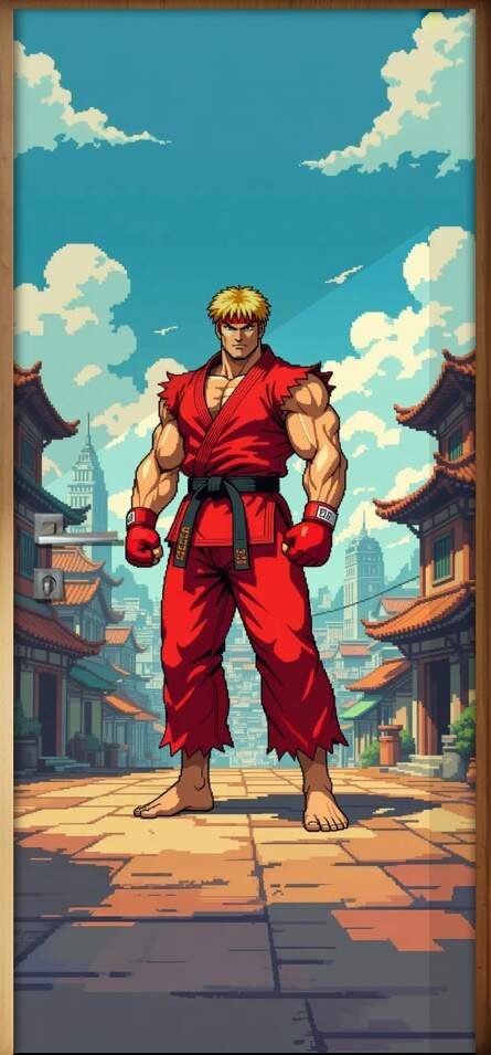 Adesivo de Porta Street Fighter