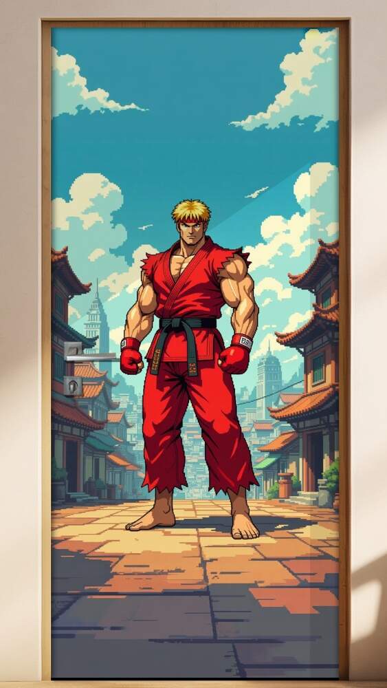 Adesivo de Porta Street Fighter