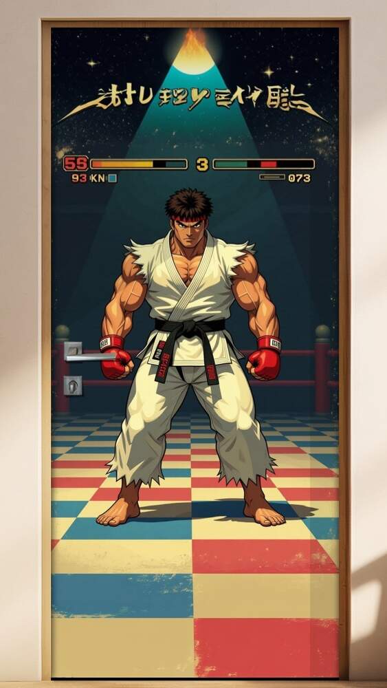 Adesivo de Porta Street Fighter