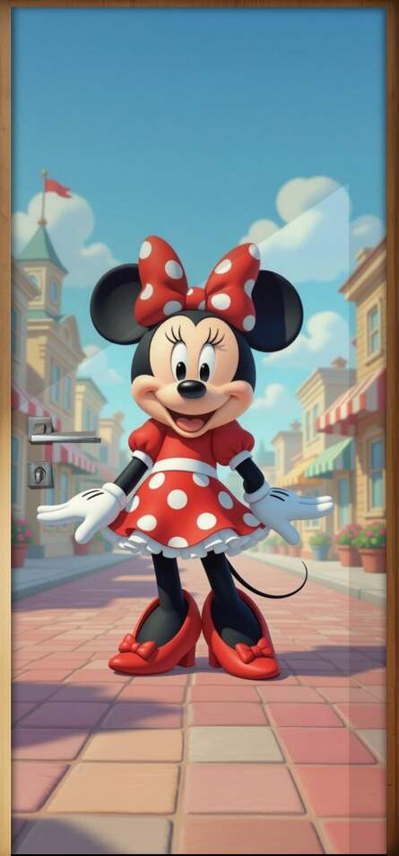 Adesivo de Porta Minnie