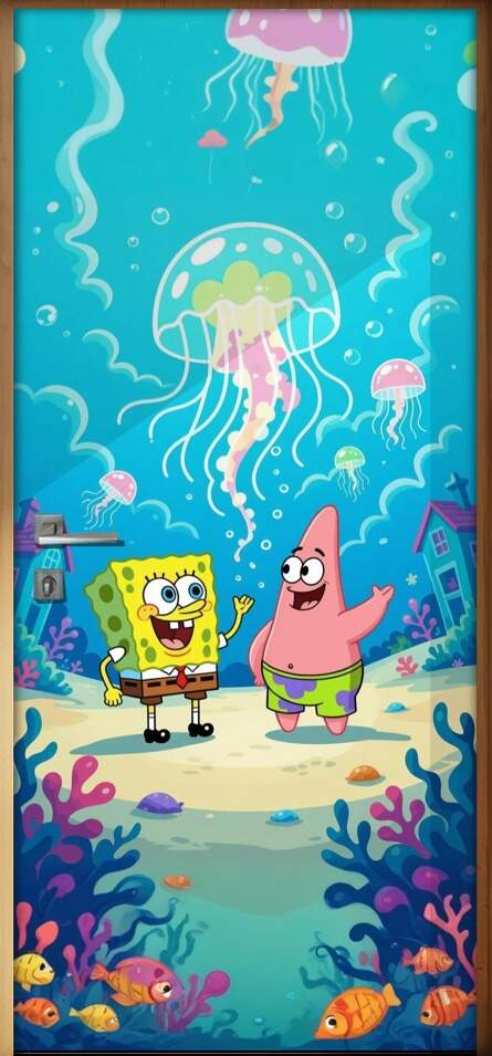 Adesivo de Porta Bob Esponja