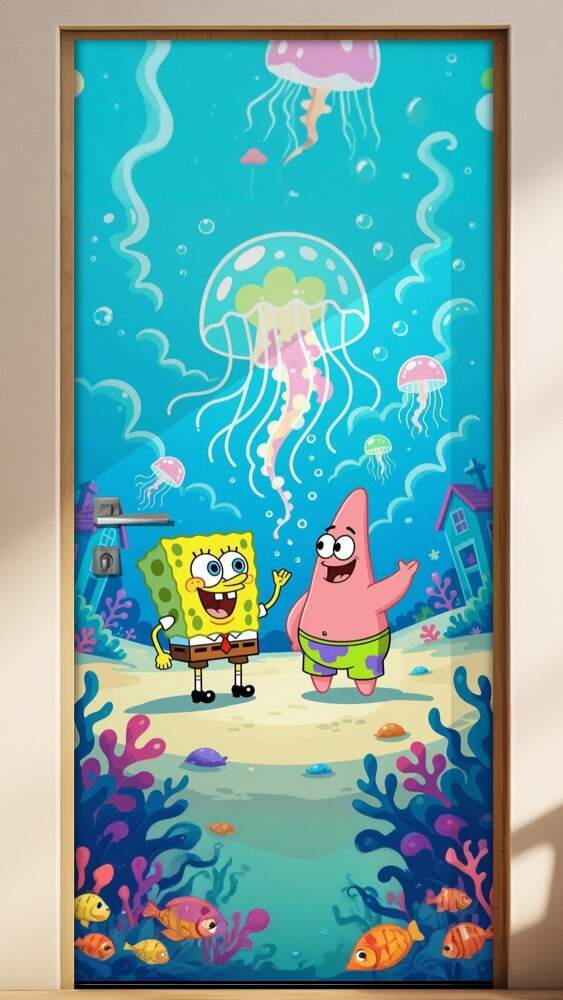 Adesivo de Porta Bob Esponja