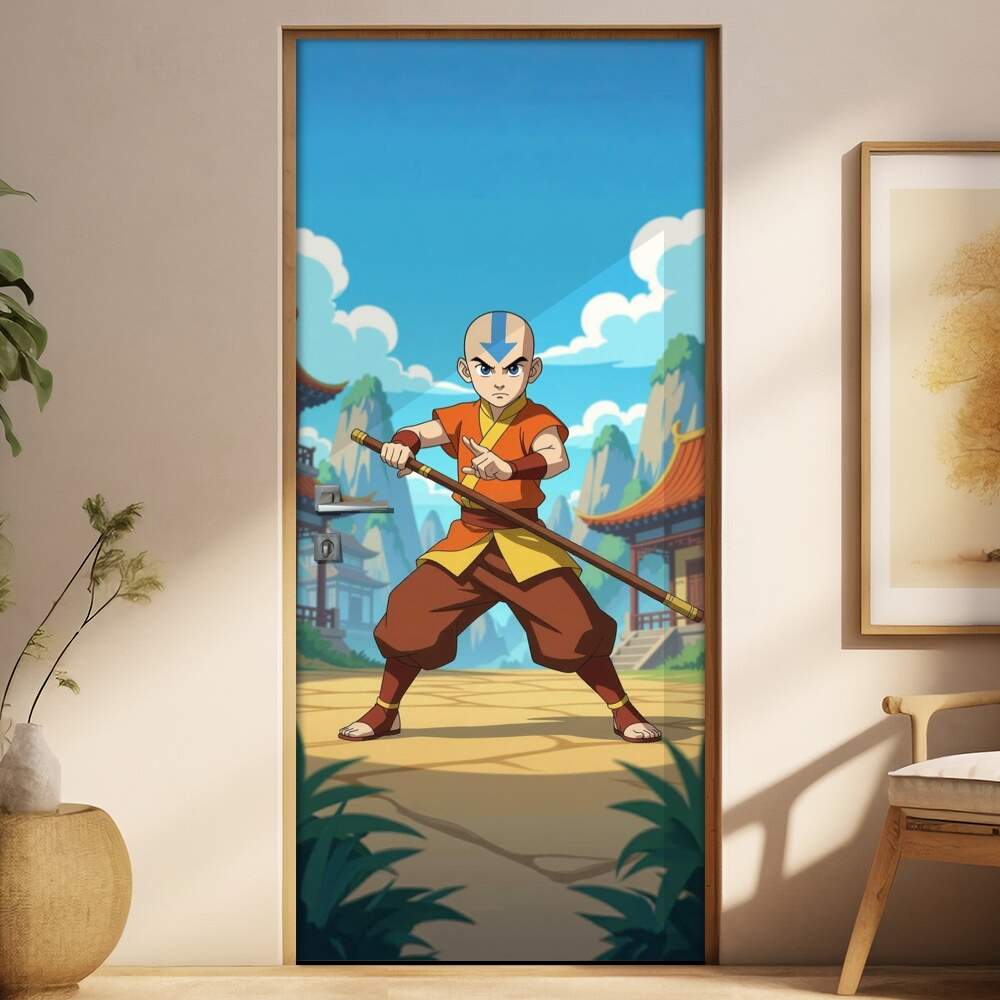Adesivo de Porta Avatar - A kenda de Aang