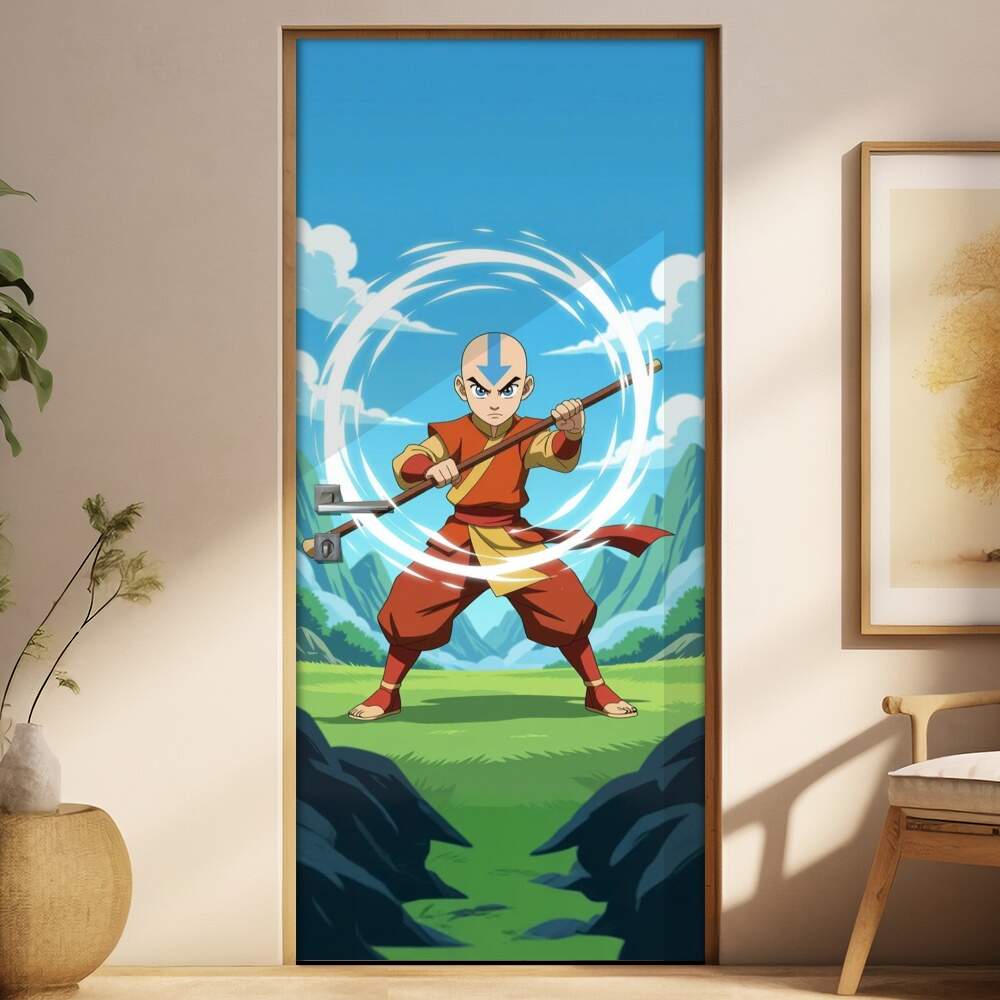 Adesivo de Porta Avatar - A kenda de Aang