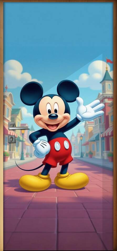 Adesivo de Porta Mickey