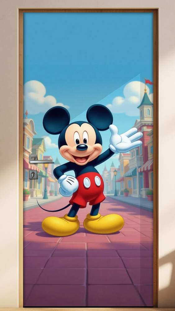Adesivo de Porta Mickey