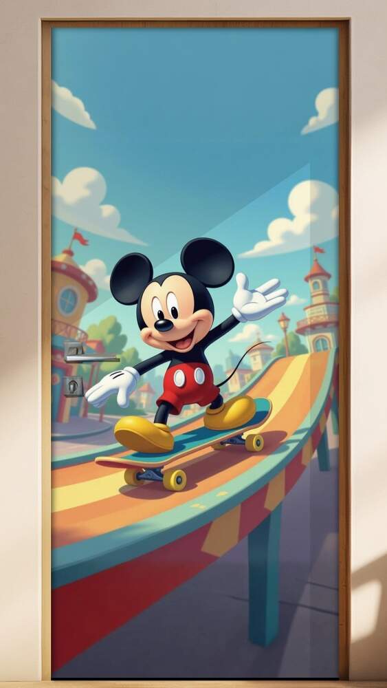Adesivo de Porta Mickey