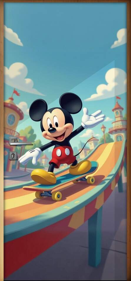 Adesivo de Porta Mickey