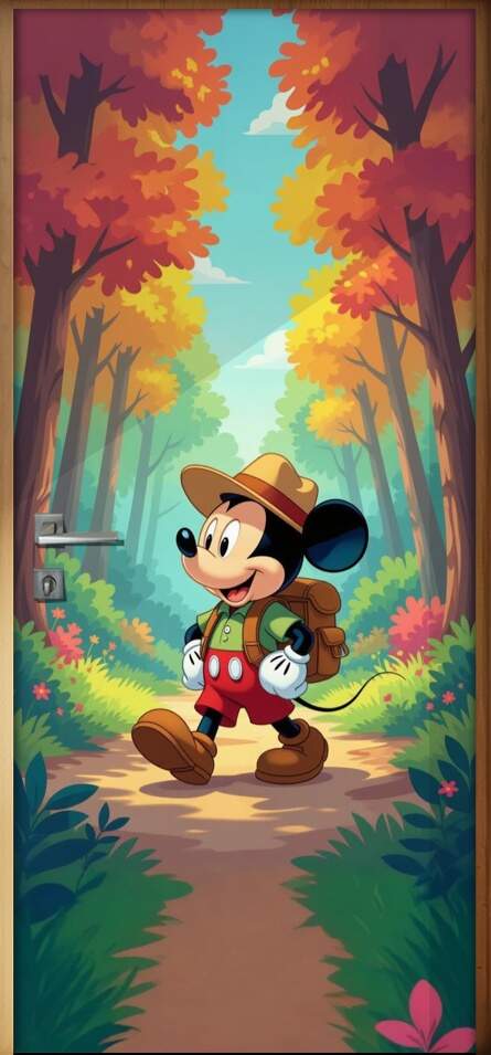 Adesivo de Porta Mickey