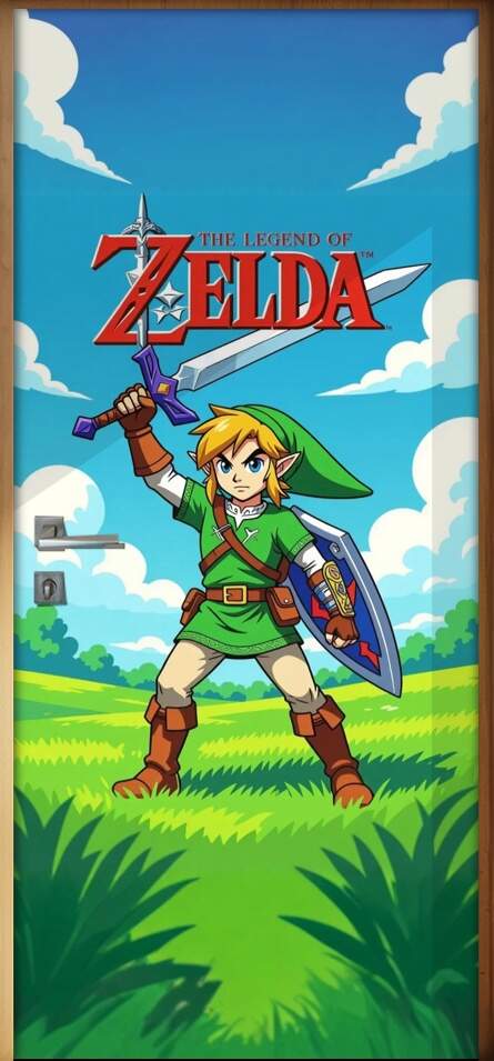 Adesivo de Porta The Legend of Zelda