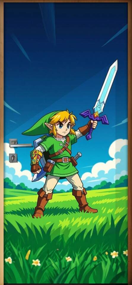 Adesivo de Porta The Legend of Zelda