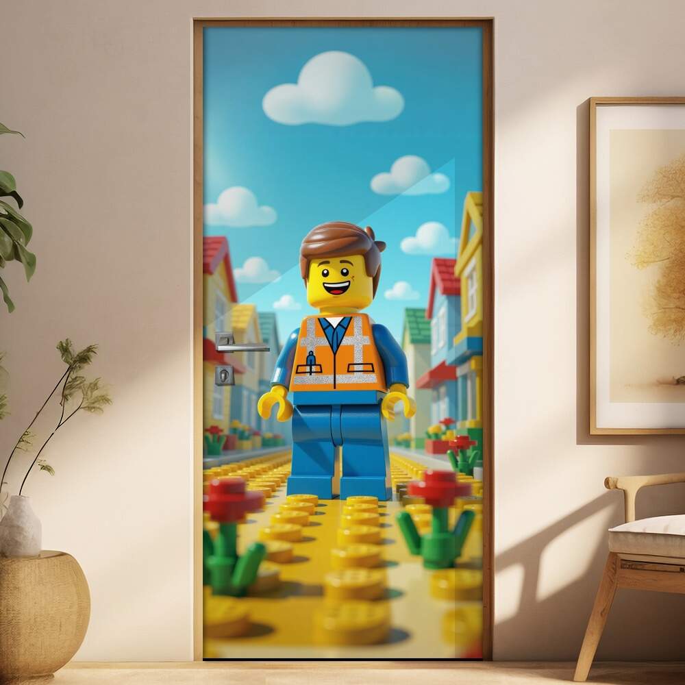 Adesivo de Porta Lego