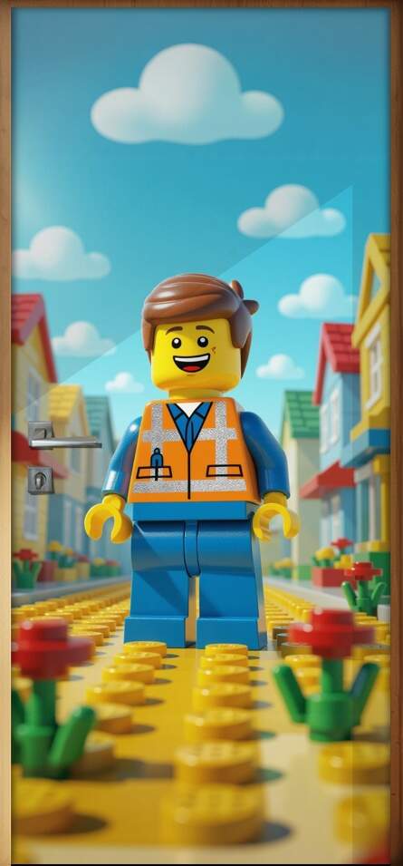 Adesivo de Porta Lego