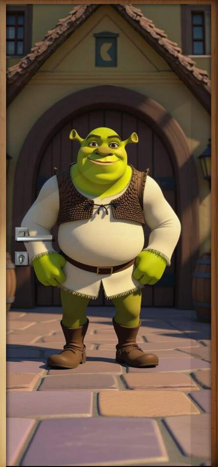 Adesivo de Porta Shrek